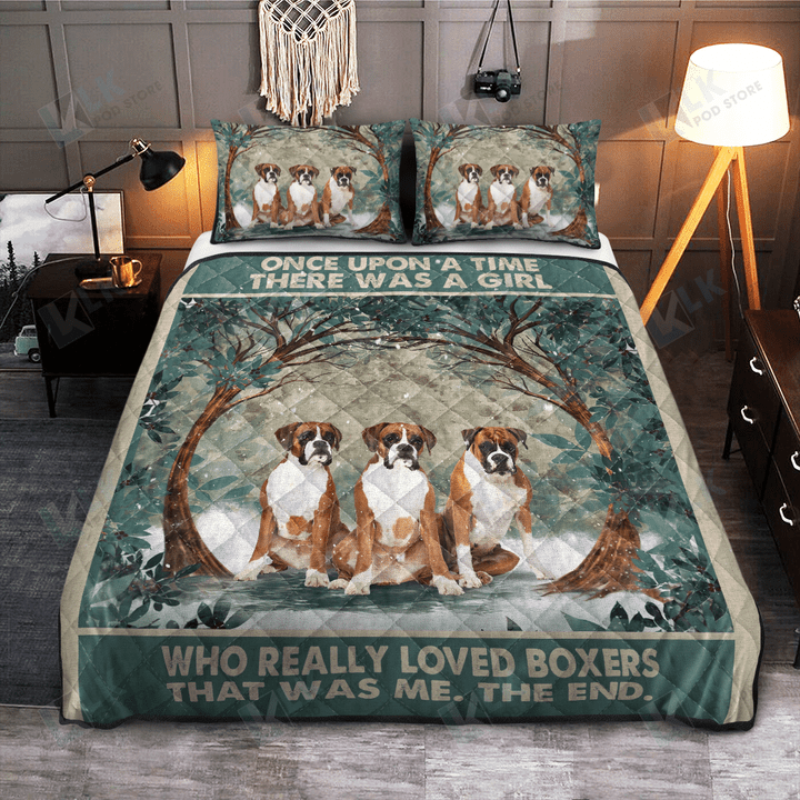BOXER Quilt Bedding Set Once Upon A Time [ID3-P] | Quilt, 2 Pillow covers, Comforter, Bed Sheet Set
