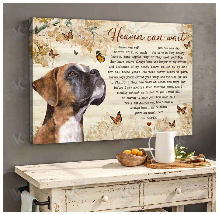 BOXER - CANVAS I Never Left You [ID3-T] | Framed, Best Gift, Pet Lover, Housewarming, Wall Art Print, Home Decor