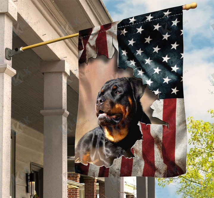  ROTTWEILER - Flag Patriot American [ID3-D] | House Garden Flag, Dog Lover, New House Gifts, Home Decoration