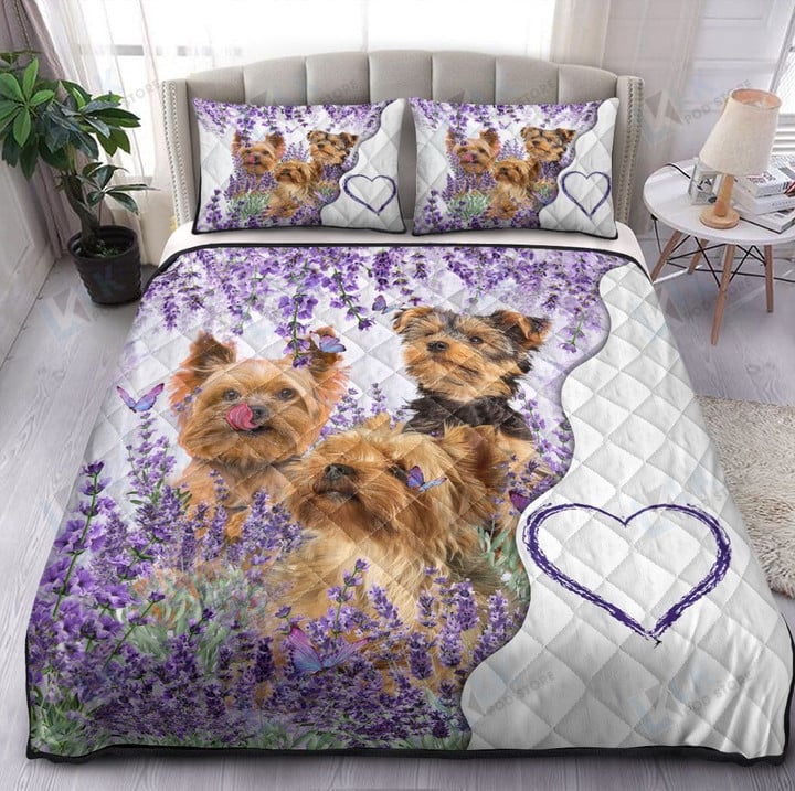 YORKSHIRE Quilt Bedding Set Curse Love Flower [ID3-N] | Quilt, 2 Pillow covers, Comforter