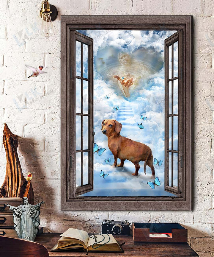 DACHSHUND - CANVAS To The Beautiful World [ID3-T] | Framed, Best Gift, Pet Lover, Housewarming, Wall Art Print, Home Decor