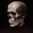 Realistic Skull Mask/Helmet with Movable Jaw