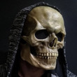 Realistic Skull Mask/Helmet with Movable Jaw