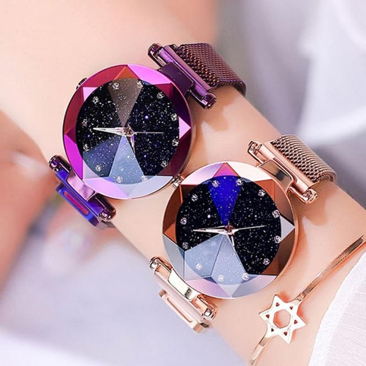 Starry Sky Magnetic Buckle Stylish Luxurious Ladies' Watch
