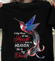 A big piece of my heart lives in heaven he is my dad cardinal t-shirt memorial gift for loss of Dad