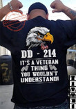 Eagles Us Flag Veteran Card Dd-214 It S A Veteranthing You Wouldn T Understand T-shirt Gift For Veteran