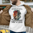 My Gods Not Dead Hes Surely Alive He Livin On The Inside Roarin Like A Lion Jesus Hoodie Gift For Jesus Lovers