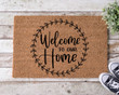 Welcome To Our Home Merry Christmas Doormat Gift For Christmas Holiday Lovers Winter Decor