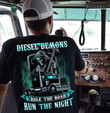 Diesel Demons Rule The Road Run The Night Lord Of Death T-shirt Best Gift For Trucker