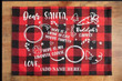 Dear Santa Here is A Drink In Case My Favorite Cookie Plaid Doormat Custom Gift For Christmas Holiday Lovers Winter Decor