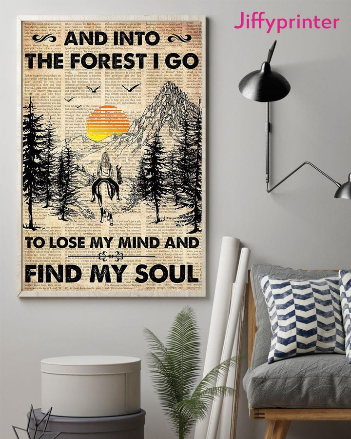 To Lose My Mind And Find My Soul Vertical Riding Horse Poster Gift For Horses Lovers Horses Moms