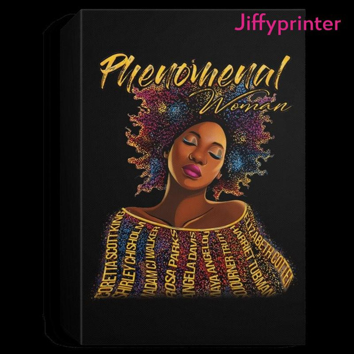 African American Art Phenomenal Woman Afro Girl Vertical Poster Gift For Afro Black Queen American