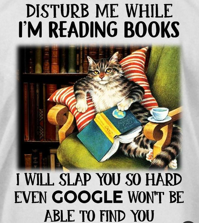 Disturb Me While Im Reading Books I Will Slap You So Hard Even Googled Wont Be Albe To Find You Funny T-shirt Gift For Book Lovers