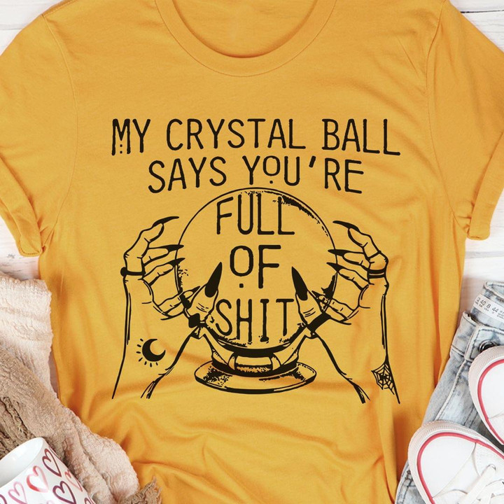 My Crystal Ball Says You Are Full Of Sh Funny Classic T-Shirt Gift For Yourself