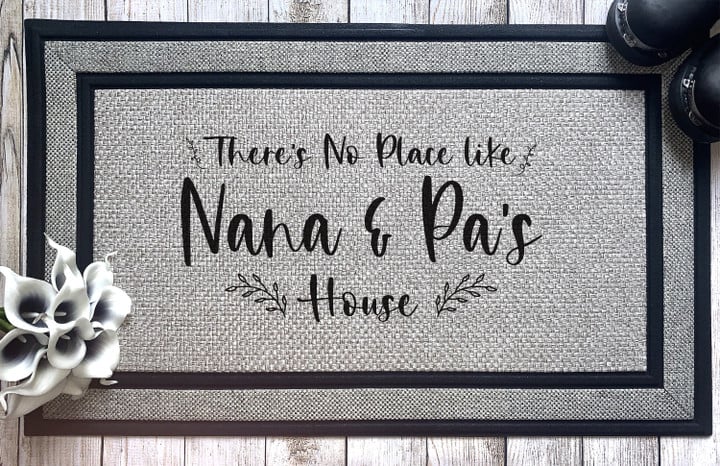 There Is No Place Like Nana And Pa's House Welcome Doormat Gift For Grandma Grandpa