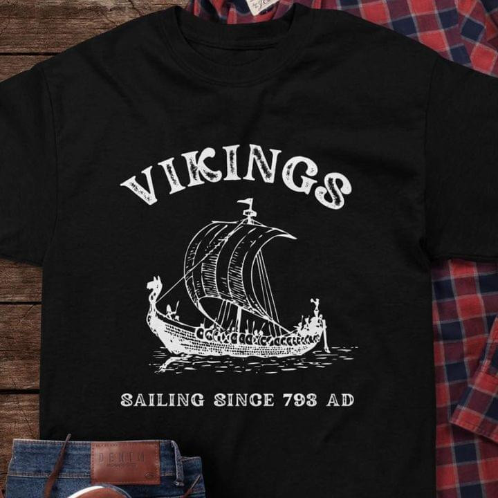 Viking Since 793 Boat On The Ocean Show The Proud To Job T-shirt Best Gift For Viking Lovers