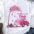 In October We Wear Pink Pumpkin Truck Full Of Ribbon Halloween T-shirt Best Gift For Him For Her