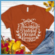 Thankful Grateful Blessed Retired Pumpkin Halloween T-shirt Best Gift For Halloween Lovers