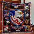 Eagle Proud Under One Nation With American Flag On Independence Day Quilt Blanket Gift For Friends