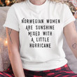 Norwegian Women Are Sunshine Mixed With A Little Hurricane Classic T-Shirt Gift For Women From Norwegian