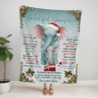 To My Beautiful Daughter Everday That You Are Elephant Quilt Blanket Best Gift For Daughter
