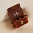 Leather Cufflink Pouch + Personalised Initials / Cufflink Storage Travel Box / Handmade Christmas Gift for Him / Wedding Day Gift Groomsmen