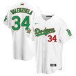 Los Angeles Dodgers Fernando Valenzuela #34 Fluorescent Green White Jersey For Fans