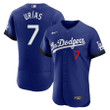 Los Angeles Dodgers Julio Urias #7 2021 City Connect Royal Jersey Style Gift For Dodgers Fans