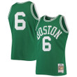 Bill Russell Boston Celtics 1962/63 Hardwood Classics Kelly Green Jersey gift for Boston Celtics fans