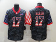 Buffalo Bills Josh Allen #17 2020 Us Flag Camo Jersey