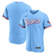 Texas Rangers Alternate Team Logo Jersey Light Blue