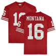 Joe Montana San Francisco 49ers Autographed Jersey With Multiple Inscriptions Limited Edition #7 Of 16 Red