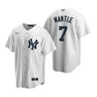 Mens New York Yankees #7 Mickey Mantle 2020 Home White Jersey Gift For Yankees Fans