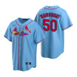 Mens St. Louis Cardinals #50 Adam Wainwright Alternate Light Blue Jersey Gift For Cardinals Fans