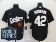 Los Angeles Dodgers Jackie Robinson #42 2020 Black Jersey