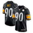 Mens Pittsburgh Steelers Tj Watt Black Game Team Jersey Gift For Pittsburgh Steelers Fans