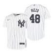 New York Yankees #48 Anthony Rizzo Collection White Jersey Gift For Yankees Fans
