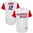 #12 Francisco Lindor Puerto Rico National Baseball World Classic 2017 White Jersey
