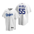 Mens Los Angeles Dodgers #55 Albert Pujols White Home Jersey Gift For Dodgers Fans
