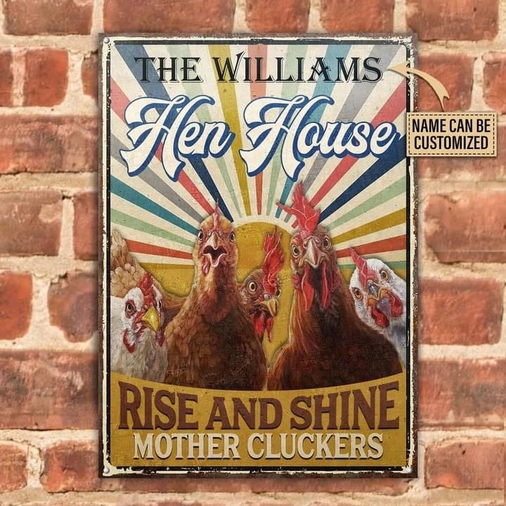 The Williams Hen House Rise And Shine Mother Cluckers Chicken Poster Canvas Best Gift For Chicken Lovers