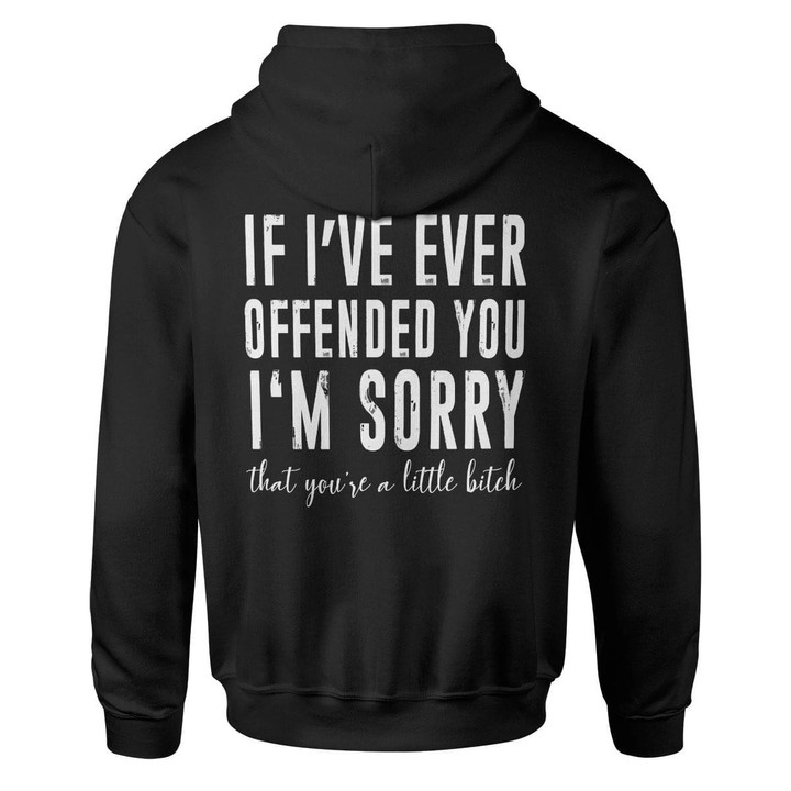 If I'Ve Ever Offended You I'm Sorry That You're Little Funny Novelty Hoodie Gift For Her