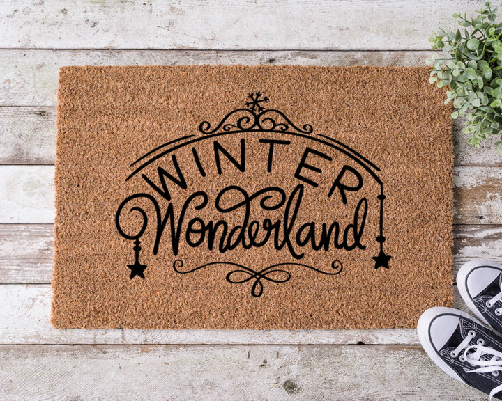 Winter Wonderland Christmas Welcome Doormat Gift For Christmas Holiday Lovers Home Winter Decor