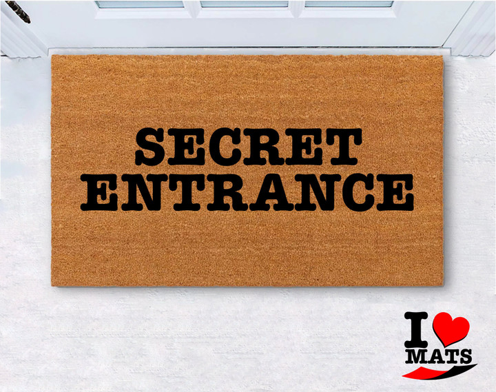 Secret Entrance Welcome Doormat Gift For Housewarming Home Decor Home Owners