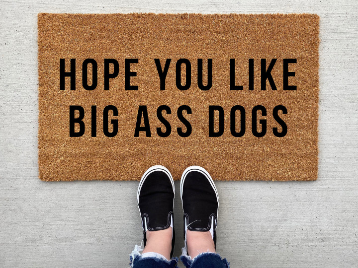 Hope You Like Big Dogs Welcome Doormat Gift For Dogs Lovers Housewarming Home Owners