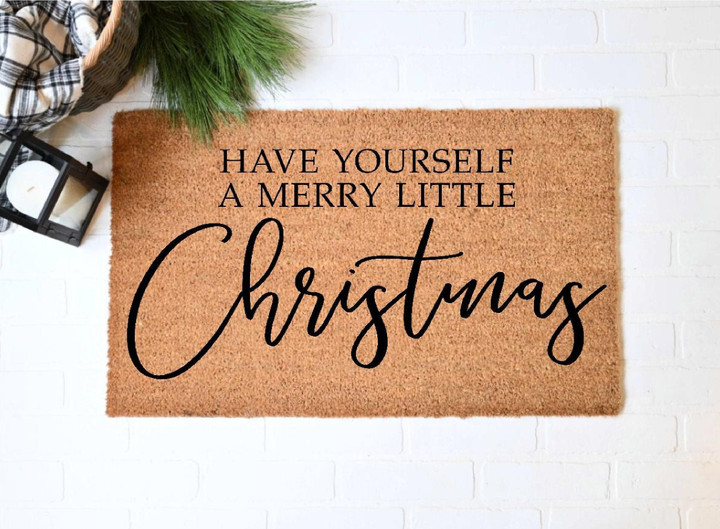 Have Yourself A Merry Little Christmas Welcome Christmas Doormat Gift For Christmas Holiday Lovers Winter Decor