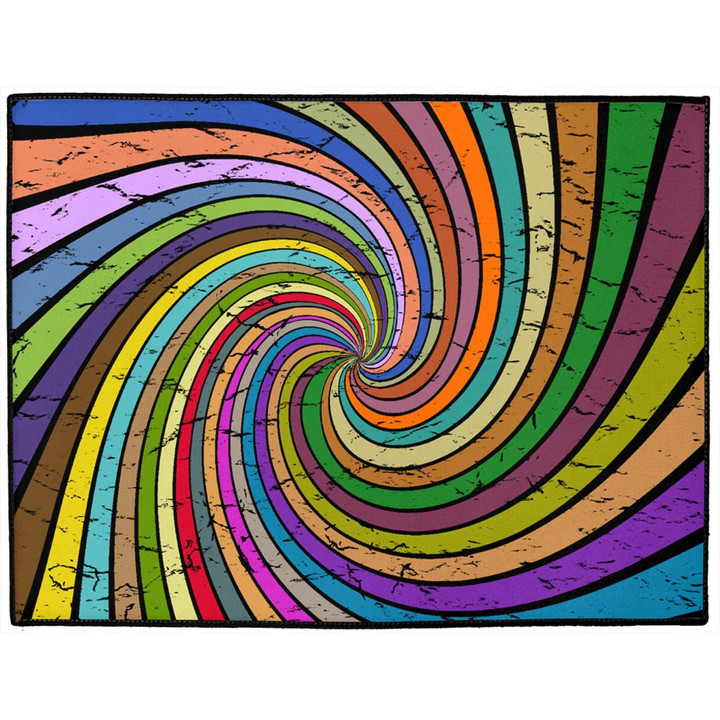 Hippie And Bohemian Magic Tornado Colorful Doormat Gift For Painting Lovers Artists Painters
