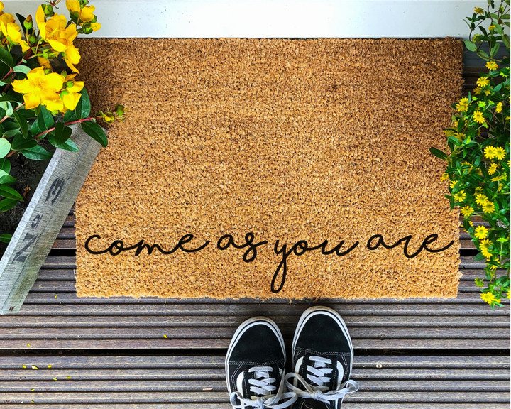 Come As You Are Merry Christmas Welcome Doormat Gift For Christmas Holiday Lovers Winter Decor