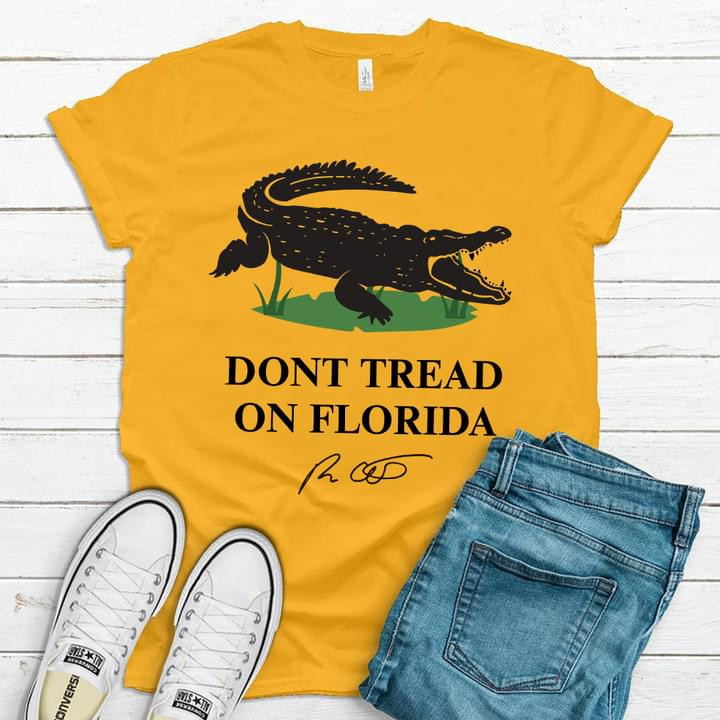 Do Not Tread On Florida Scary Crocodile Growl Funny T-shirt Best Gift For Crocodile Lovers