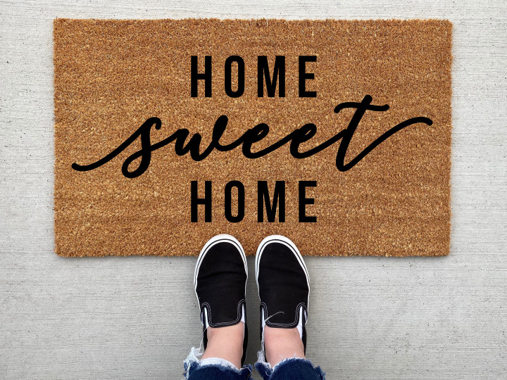 Home Sweet Home Welcome Christmas Doormat Gift For Christmas Holiday Lovers Home Decor