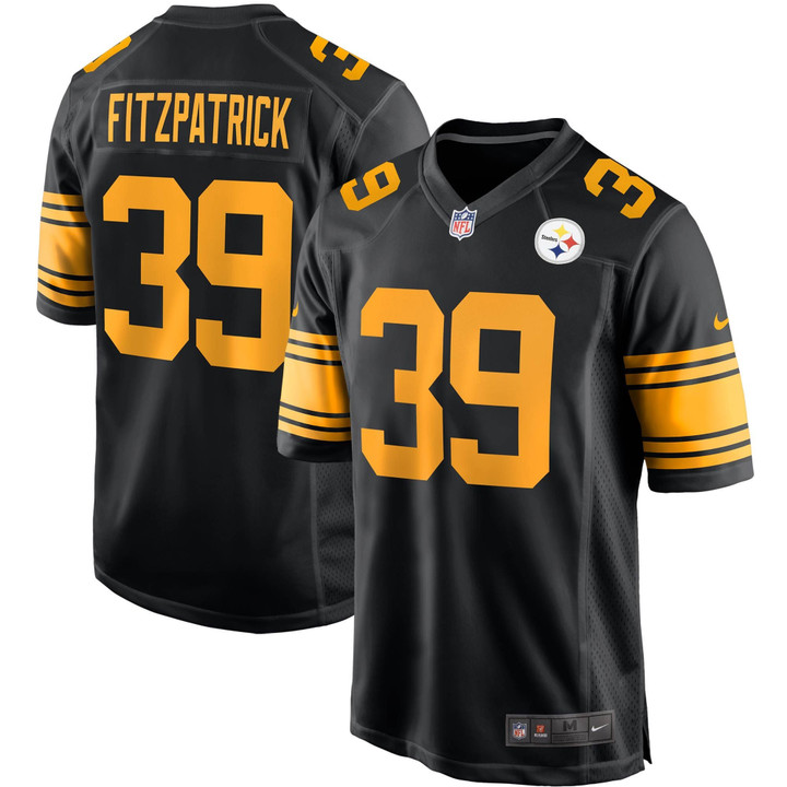 Mens Pittsburgh Steelers Minkah Fitzpatrick Black Alternate Game Jersey Gift For Pittsburgh Steelers Fans